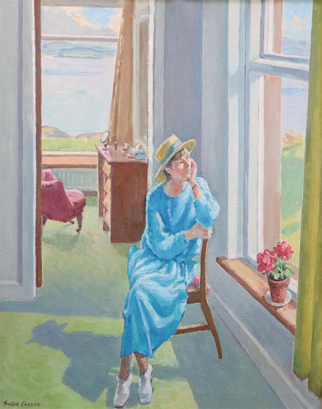 § Robert Taylor Carson HRUA (1919-2008) Daydreaming 20 x 16in.